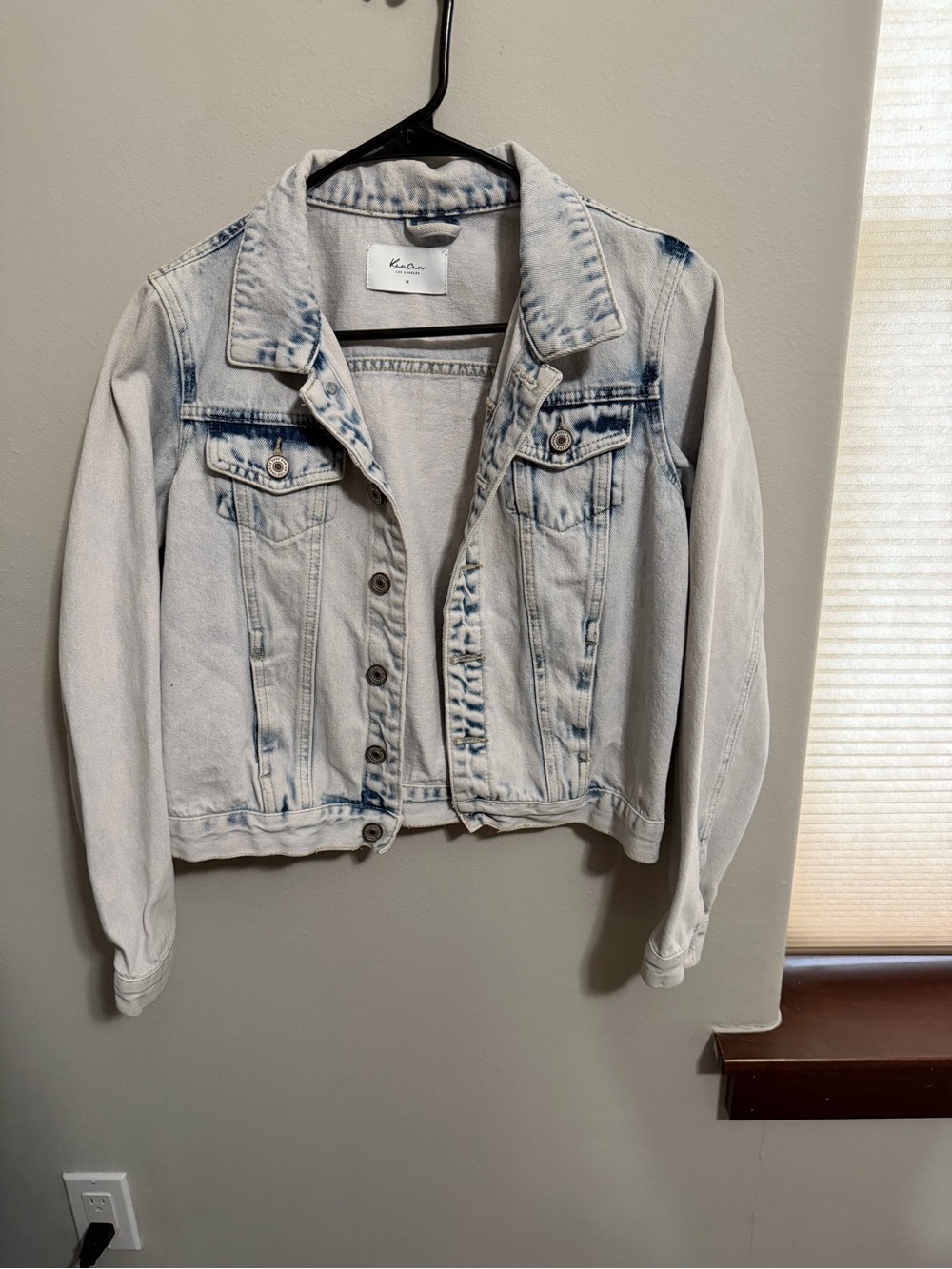 KanCan Acid Wash Denim Jacket Size M